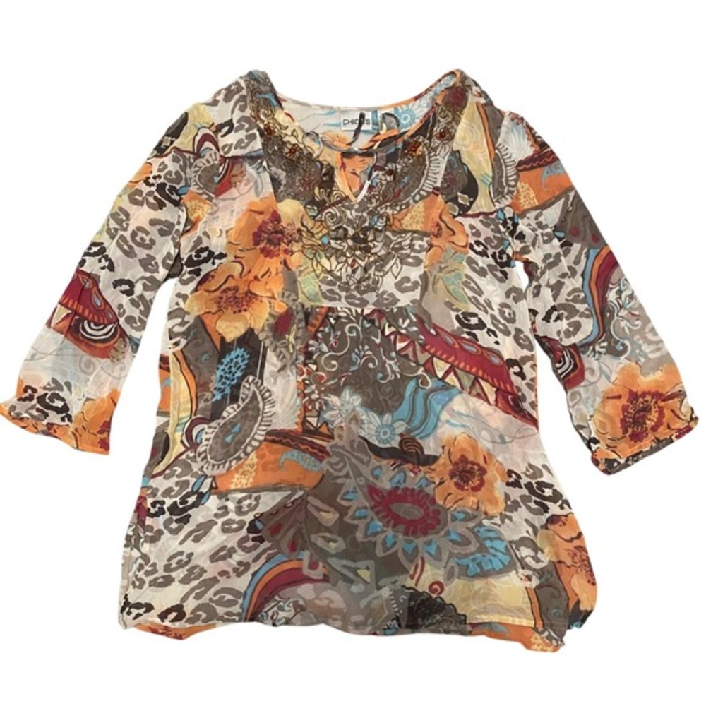 Vintage Y2K 100% Silk Whimsical Fairy Top Indie Boho Festival Retro Eclectic